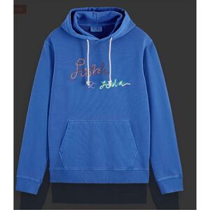 SCOTCH & SODA Amsterdam NWT Garment Dye Logo Hoodie unisex XXL